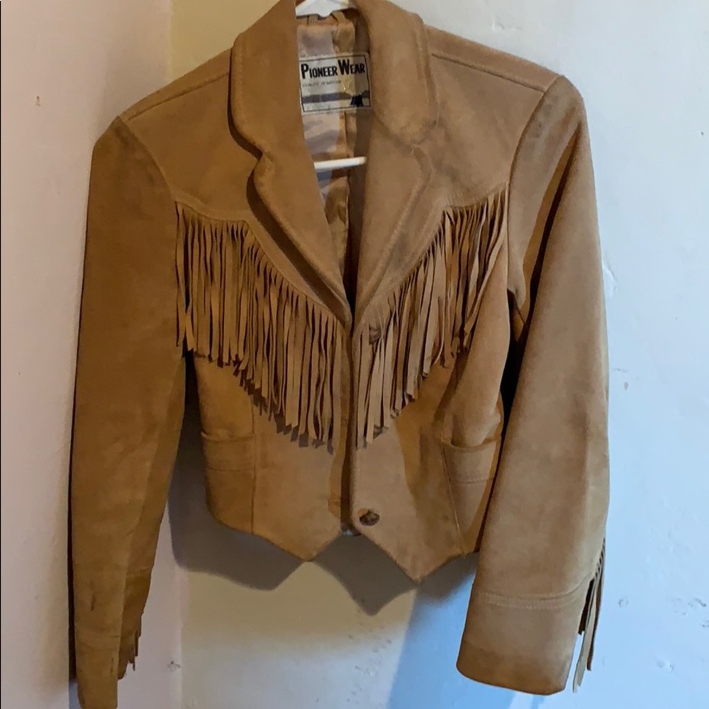 Vintage fringe western jacket